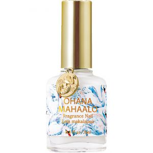 ぷっくり仕上がるジェル調ネイル。ふんわりと香りが続く。<br>オハナ・マハロ フレグランスネイル レイア マカラプア¥1,500/Dear Laura