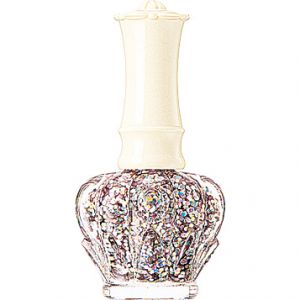 ドロップ型チップでラメがしっかりオン。<br>
アナスイ ネイルカラー トッパー 016¥1,200/アナ スイ コスメティックス(9/20発
売)